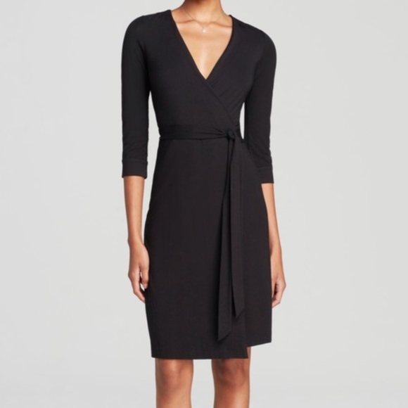 black wrap dress size 14
